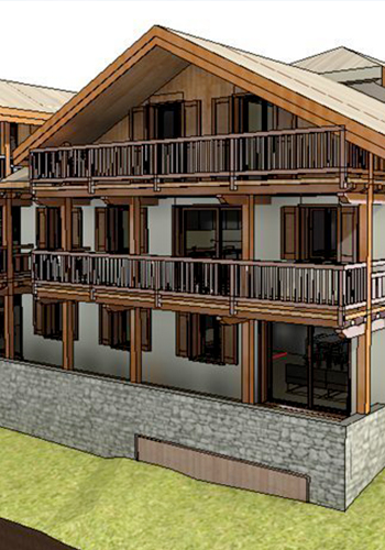 PROGRAMME D APPARTEMENTS NEUFS A VENDRE - CHALETS LA BLANCHE HERMINE - SAINT CHAFFREY